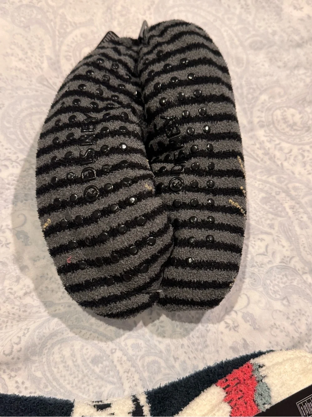 The Nightmare Before Christmas Fuzzy Jack & Sally socks & Jack no slip Slippers